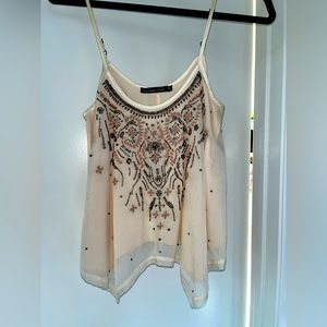 Abercrombie and Fitch embellished spaghetti strap top